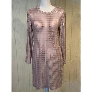 Women's Morgan & Co. Pink Sequin Dress Size XL